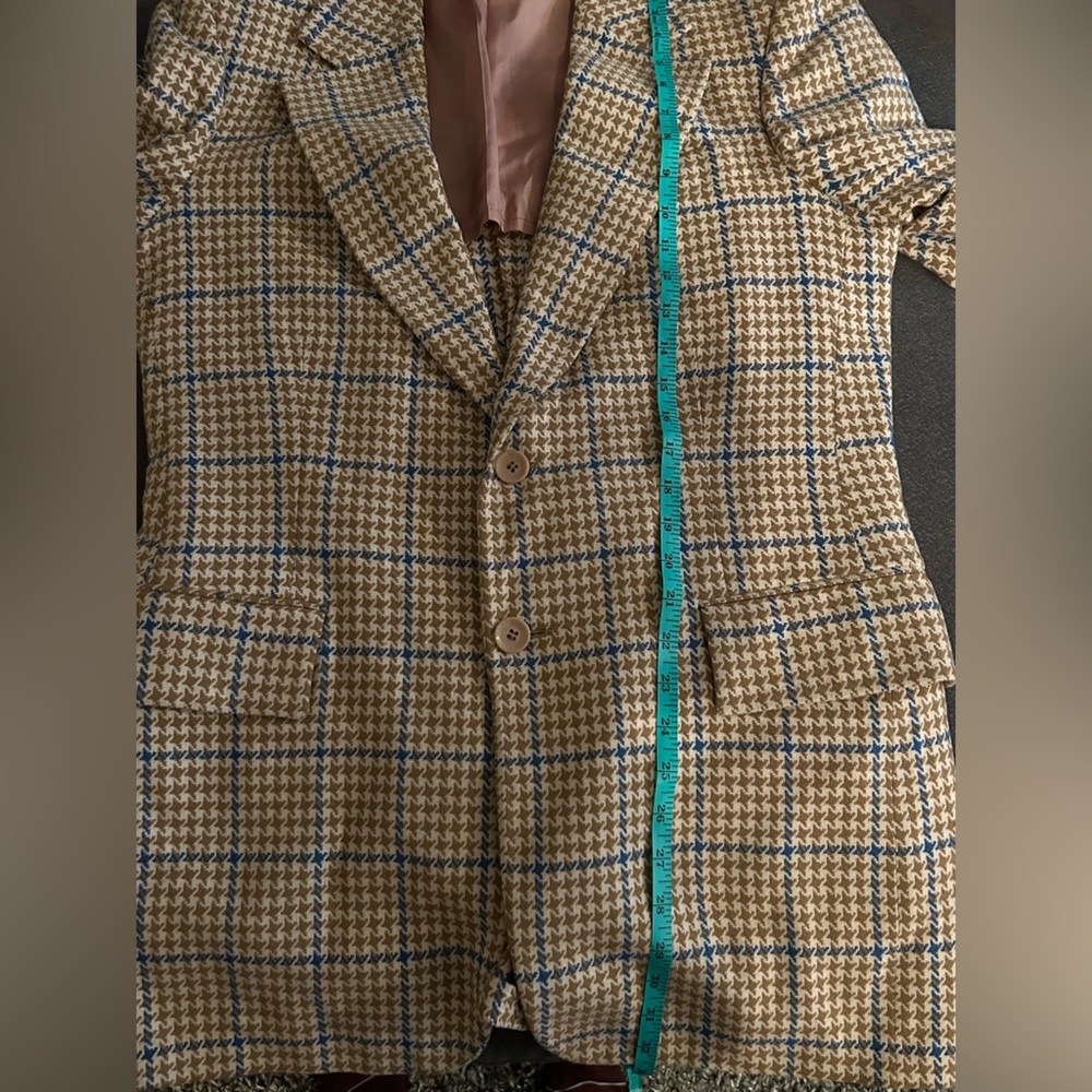 SOLD🍓VINTAGE - Houndstooth Overcoat Blazer - Picture 10 of 10